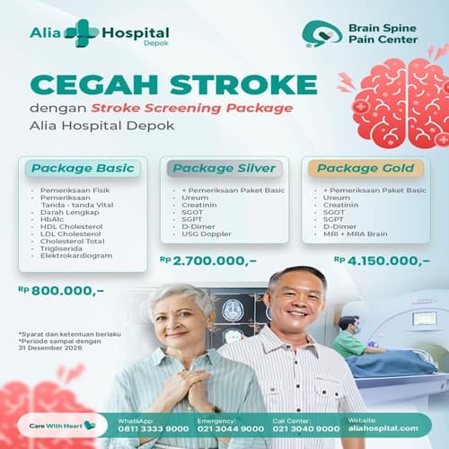 Stroke Screening Package Silver – Cek Stroke Lengkap + USG Doppler